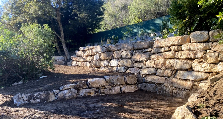 Murs de clôture et soutènement à Fayence - FTP